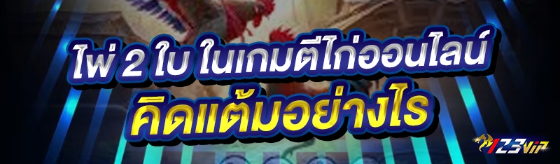 ไพ่ 2 ใบ ในเกมตีไก่ออนไลน์ คิดแต้มอย่างไร 